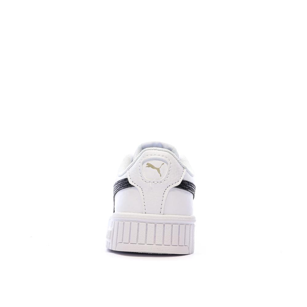 Baskets Blanche/Noir Fille Puma Carina 2.0 Zebra 3