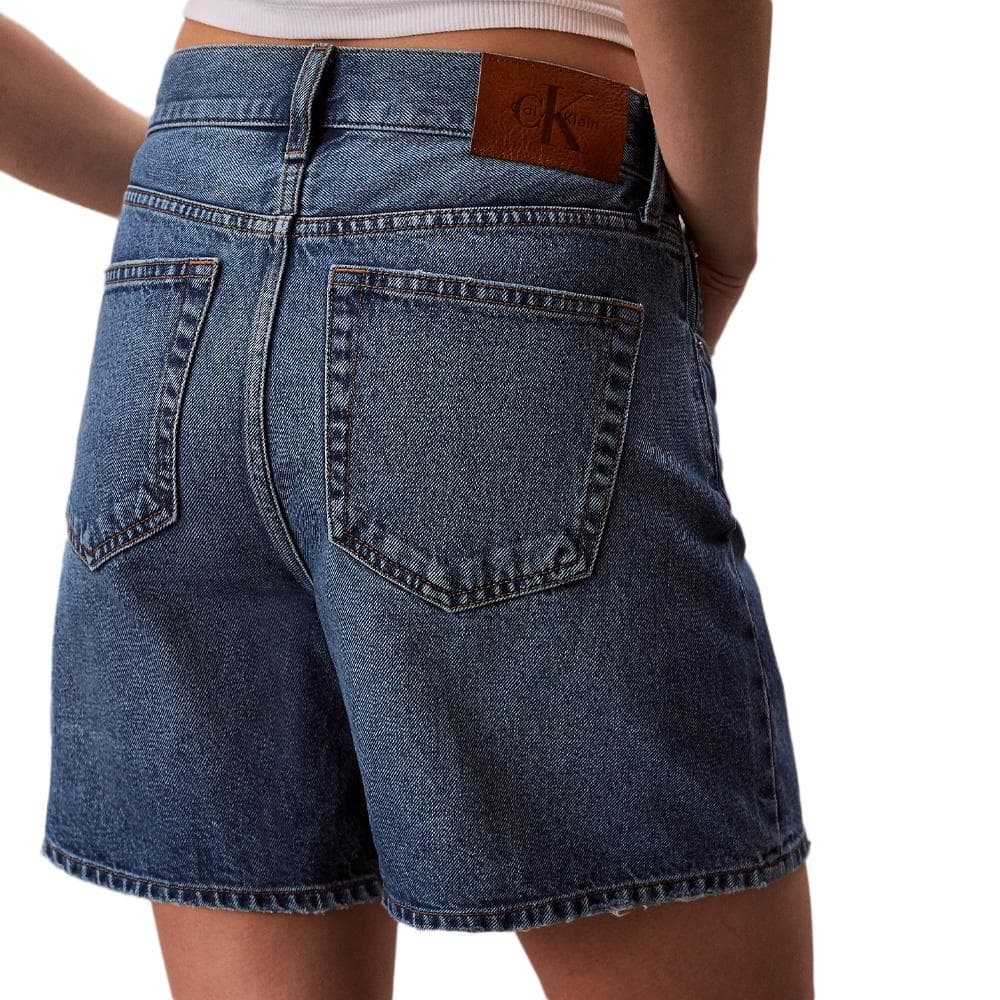 Short Bleu Femme Calvin Klein Jeans Rise Aline 2
