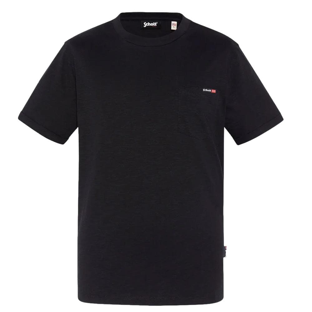 T-Shirt Noir Homme Schott TSKEA1 1