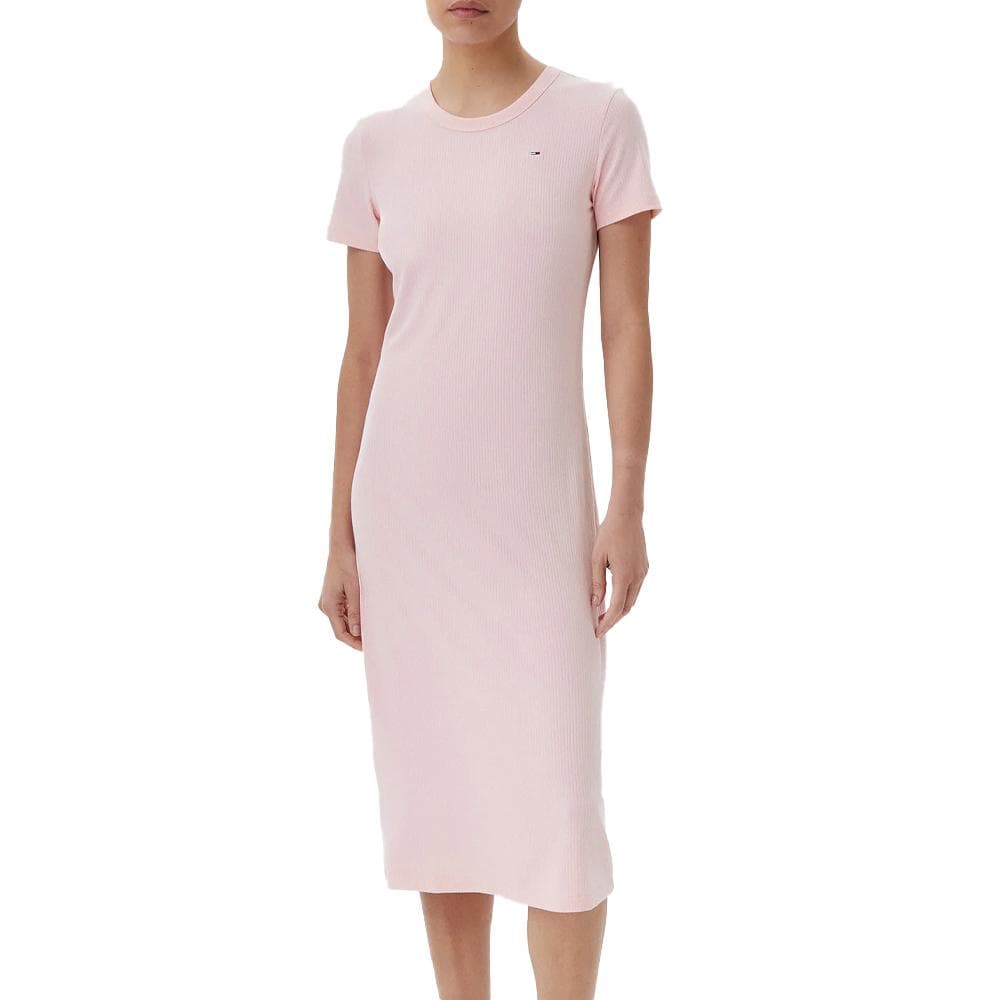 Robe Rose Femme Tommy Hilfiger RIB Bodycon 1