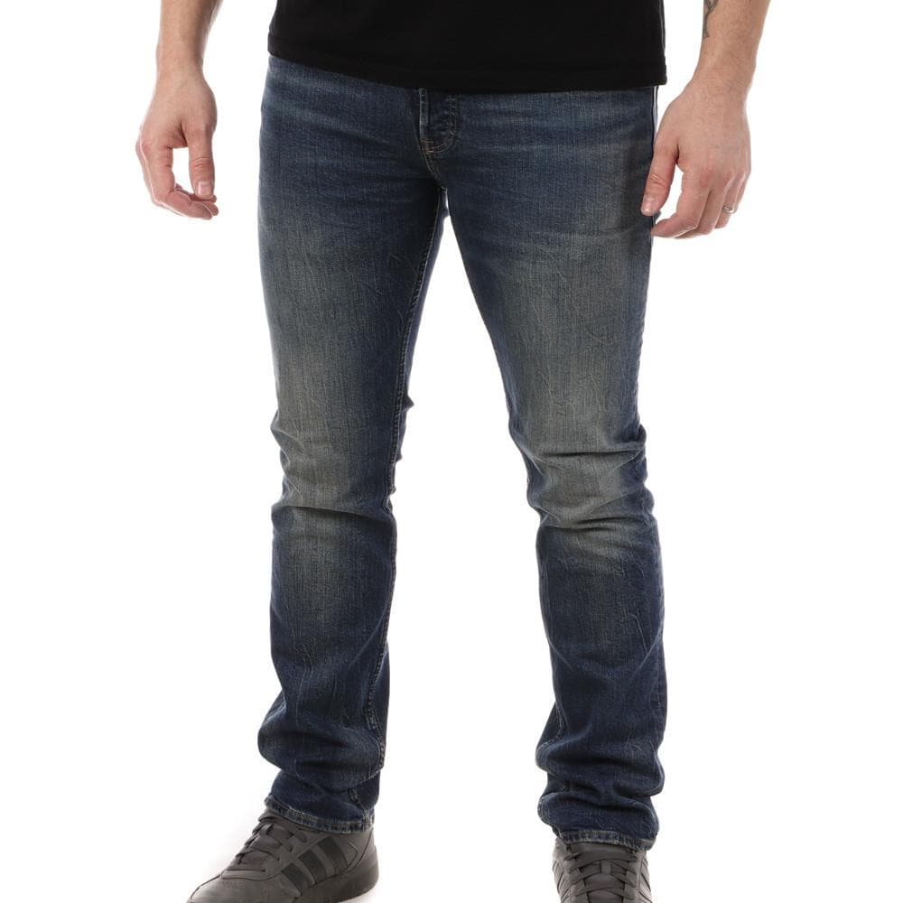 Jean Droit Bleu Délavé Homme Teddy Smith Reg 1