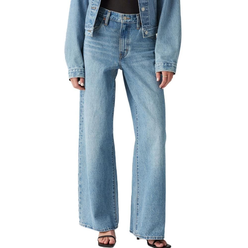 Jean Bleu Femme Levi's XL Straight Med Indigo A8701 1