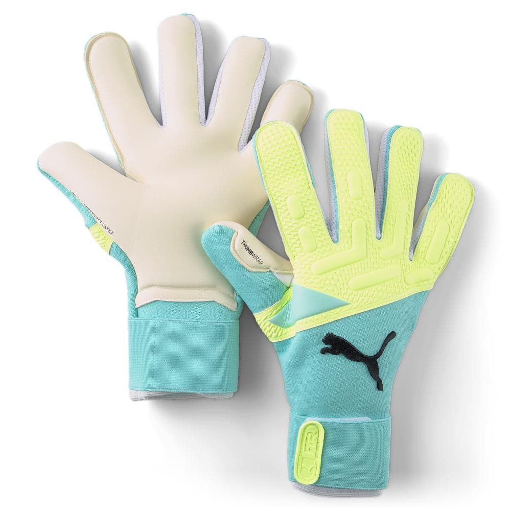 Gants de Foot Bleu/Jaune Puma Future Pro Hybrid 1