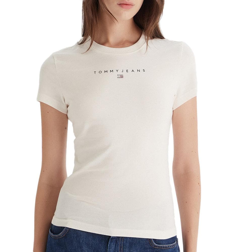T-Shirt Ecru Femme Tommy Hilfiger DW0DW21550 1