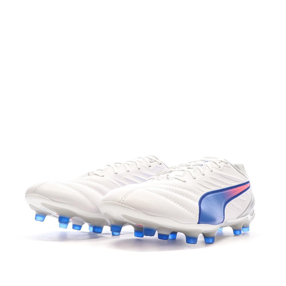 Chaussures de football Blanches/Bleu Homme Puma King Pro 6