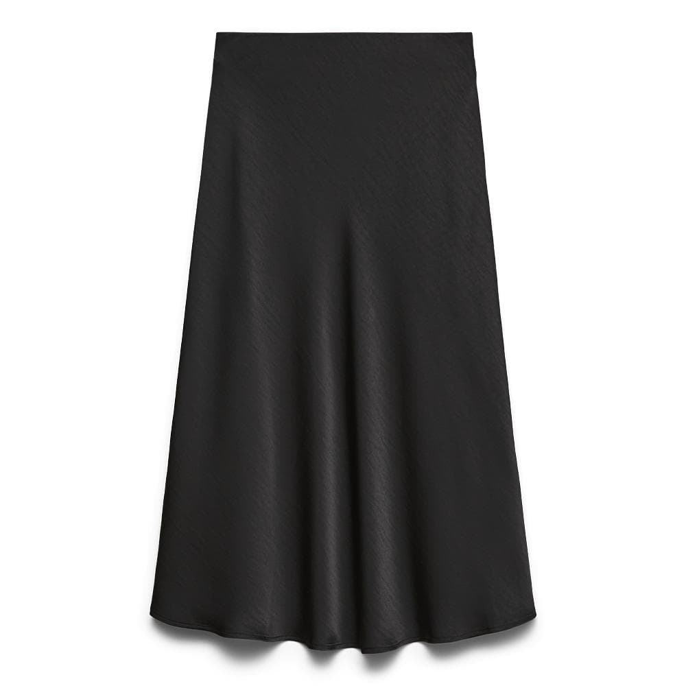 Jupe 3/4 Satinée Noire Femme Vero Moda Emily 1
