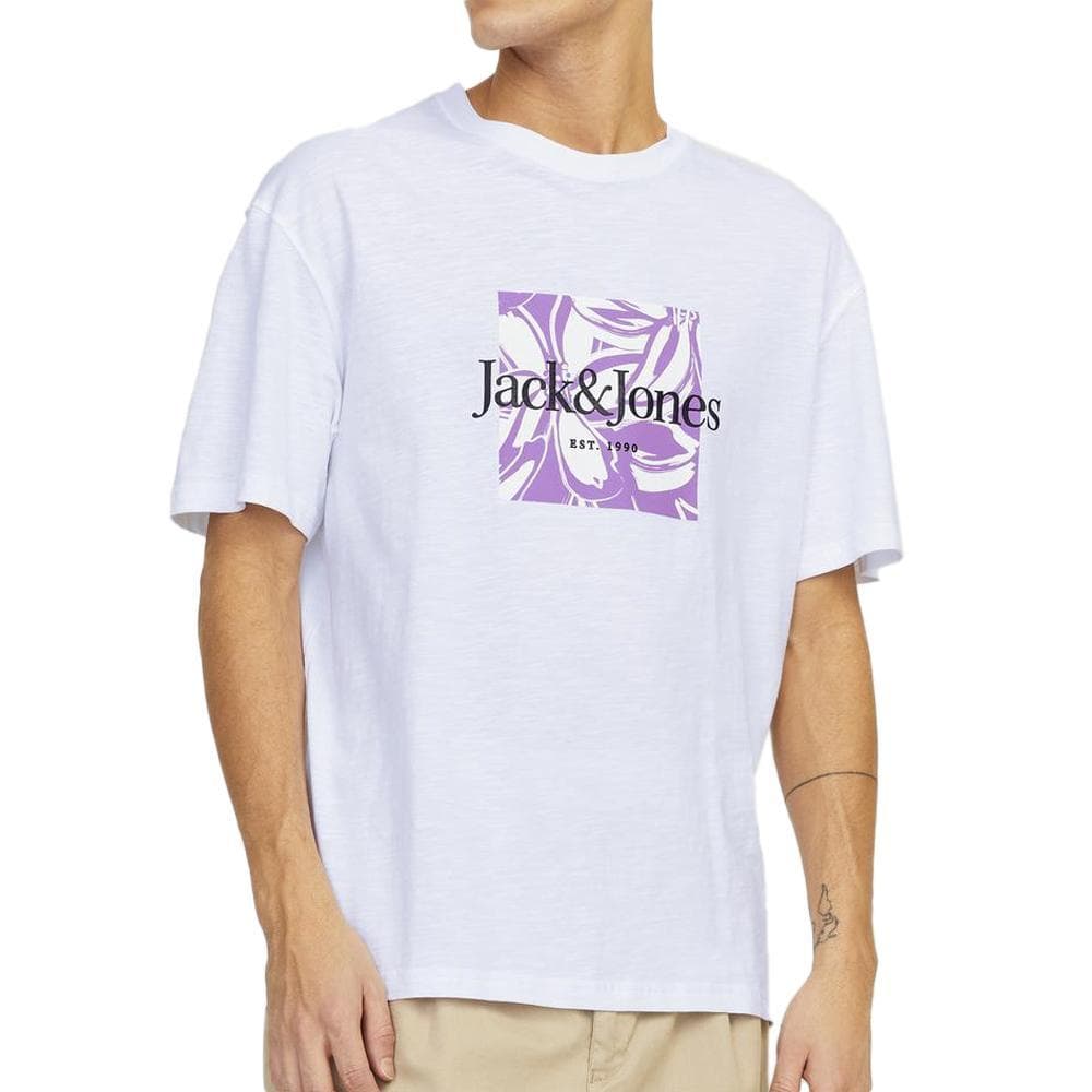 T-shirt Blanc Homme Jack & Jones 12250436004 1