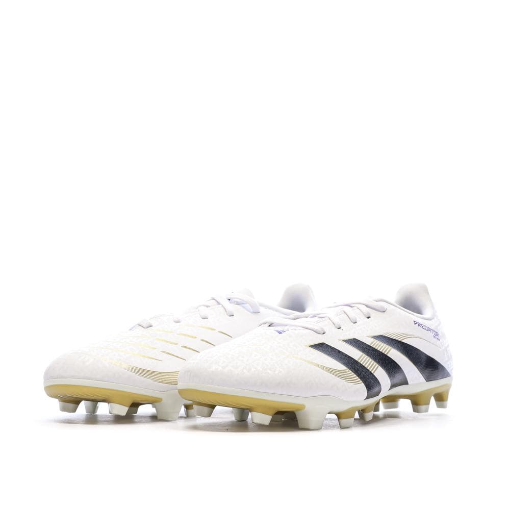 Chaussures de Foot Blanc/Doré Enfant Adidas Predator Club FG/MG J 6
