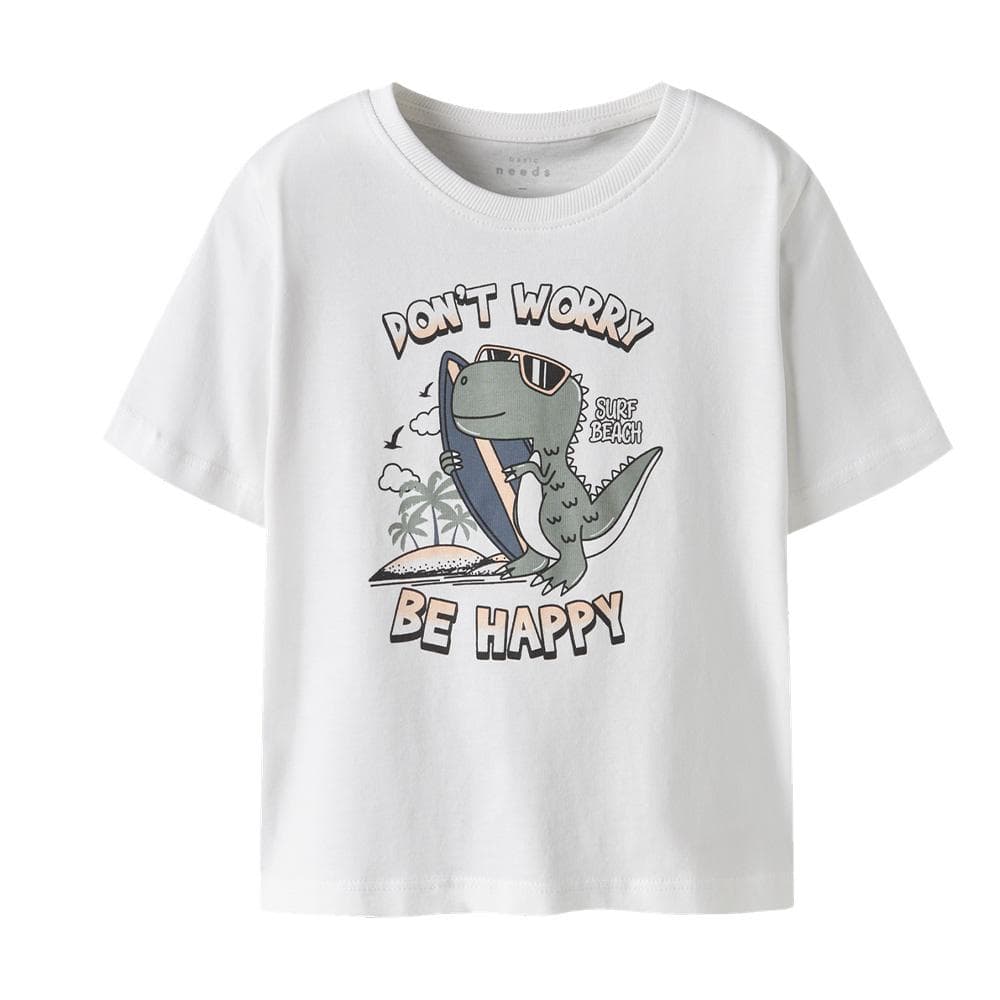 T-Shirt Blanc Garçon Name it Vagnos 1