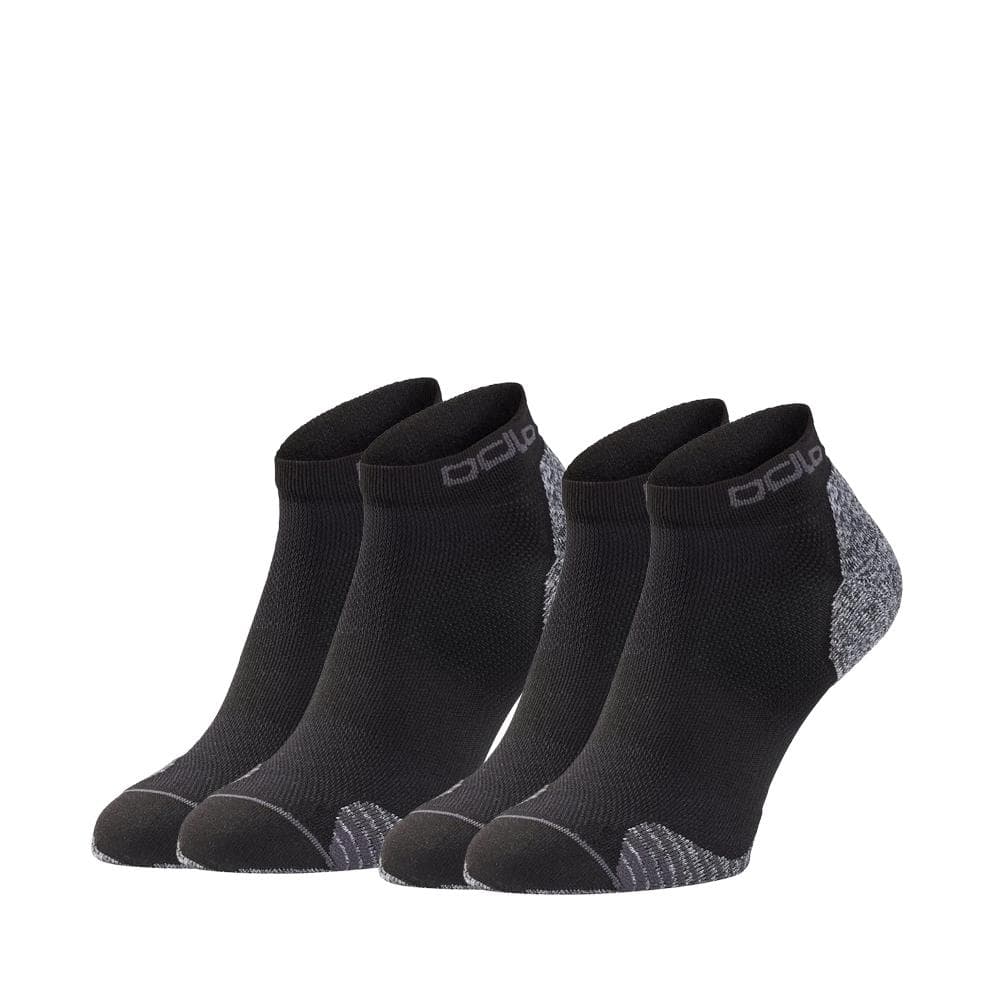 X 2 Paires de Chaussettes Noires/Grises Mixte Ceramicool Run 1