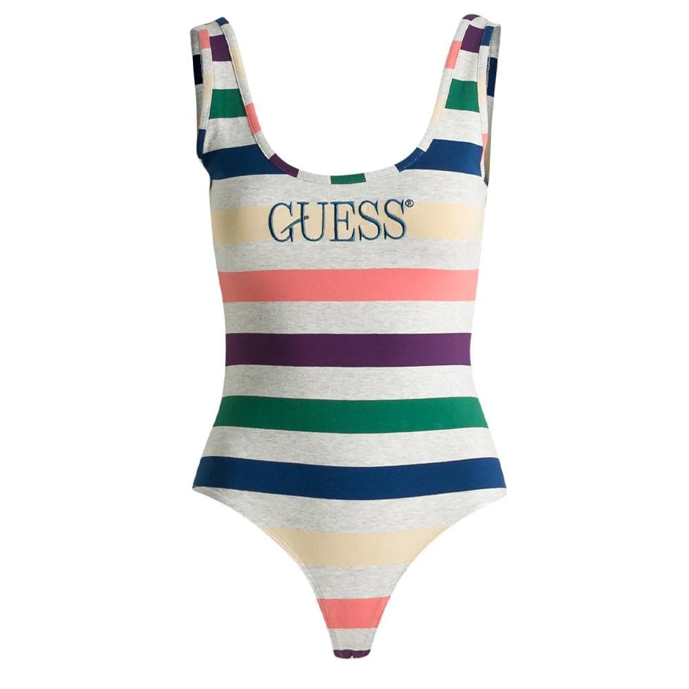 Body Gris Femme Guess Guess Logo Striped 1