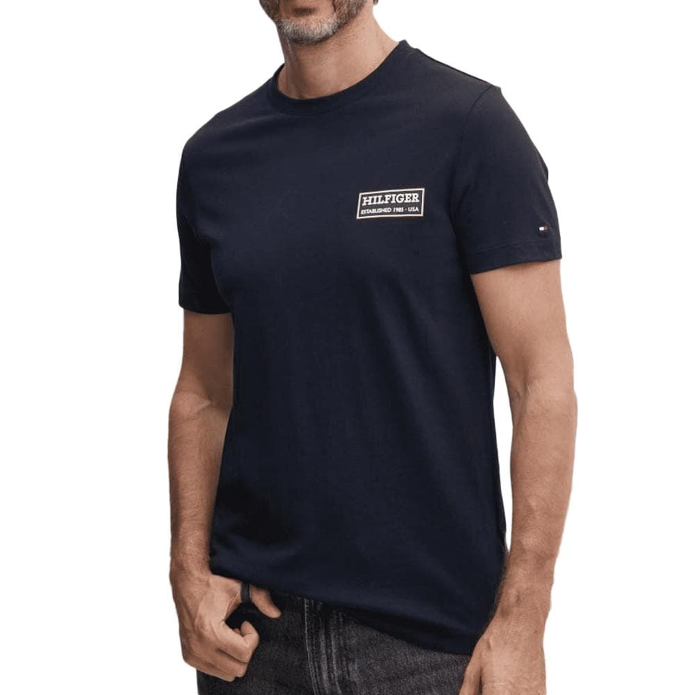 T-shirt Noir Homme Tommy Hilfiger Printed 1