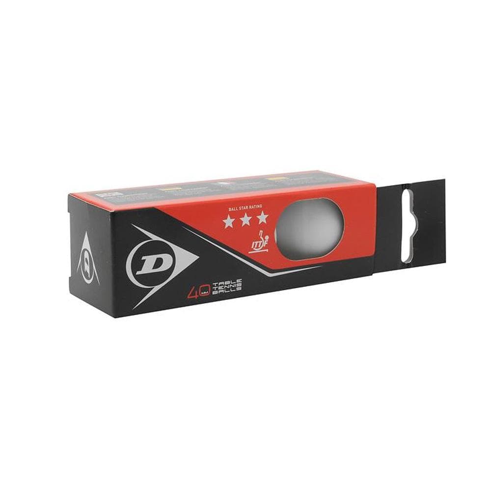 x3 Balles de Tennis de Table Blanc Dunlop Fort Tournament 1