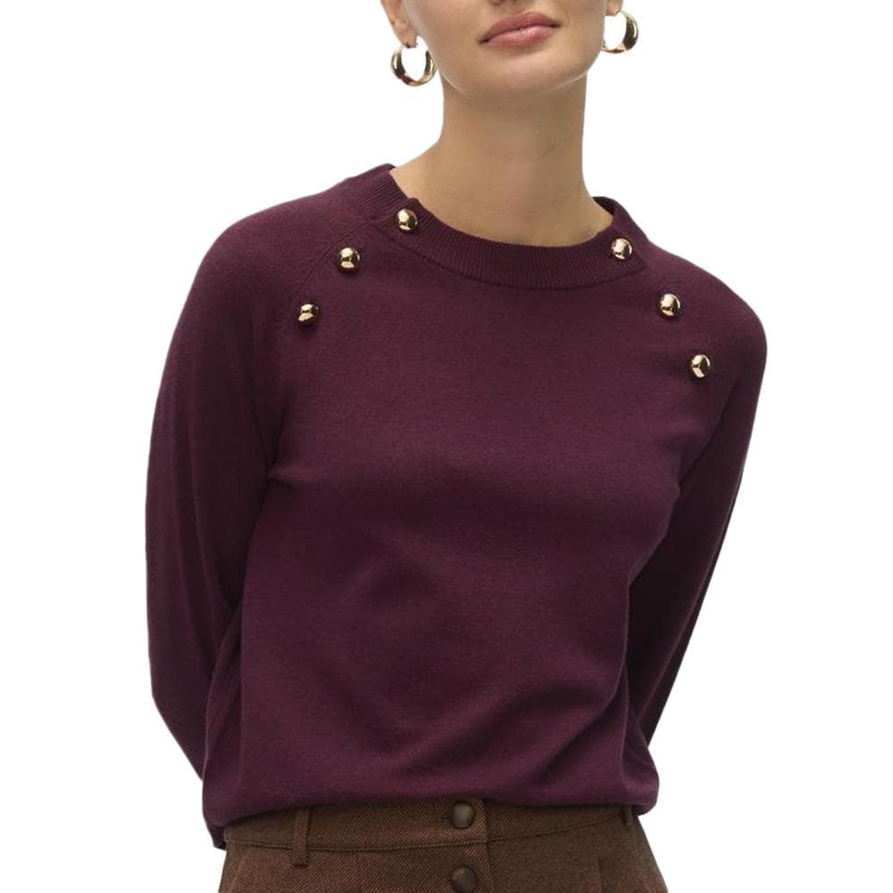 Pull Prune Femme Vero Moda Happy Button 1