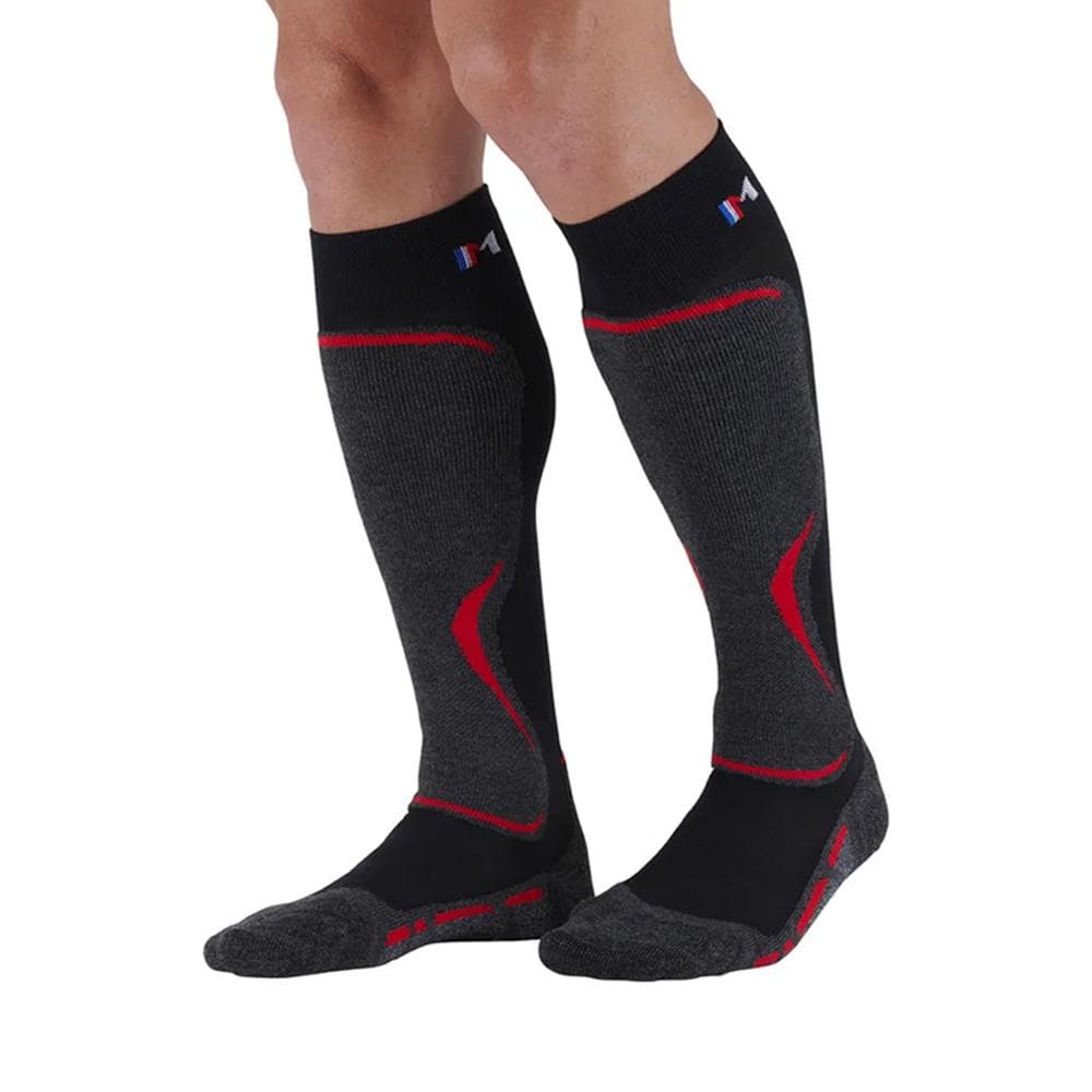 X1 Paire de Chaussettes Noir/Rouge Mixte Mi Ba Access 1