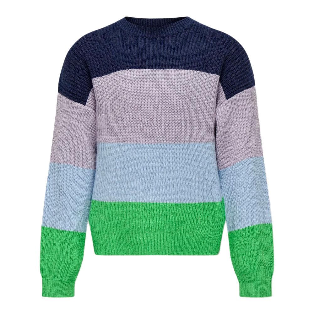 Pull Marine/Violet Fille Kids Only Stripe 1