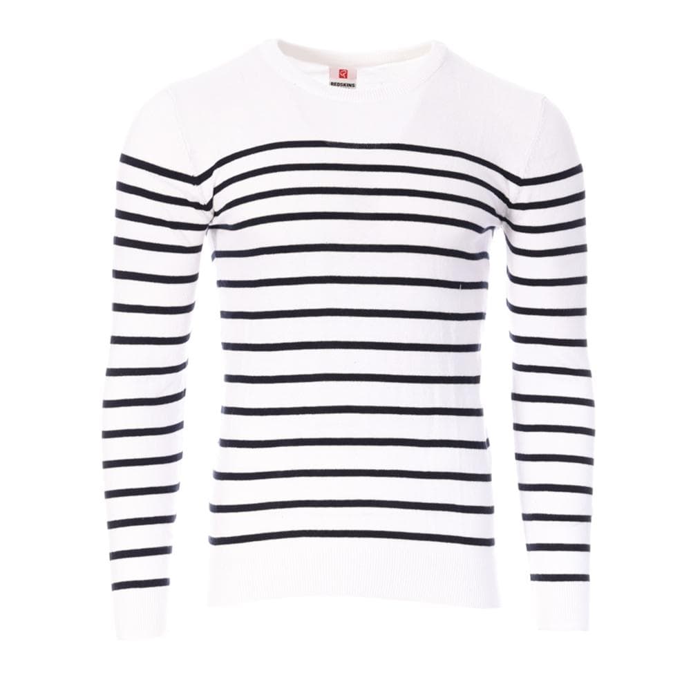 Pull Blanc/Marine Homme Redskins Marin 1