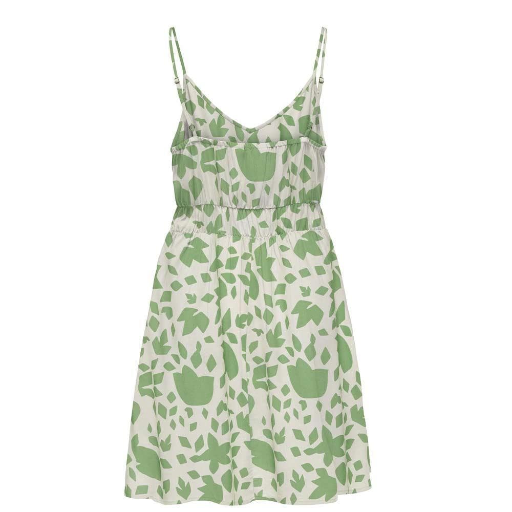 Robe Beige/Verte Femme Only Selina 3