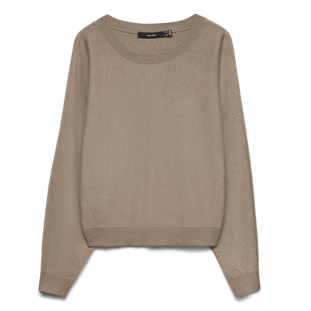 Pull Marron Femme Vero Moda Happyglitter Batwing 1