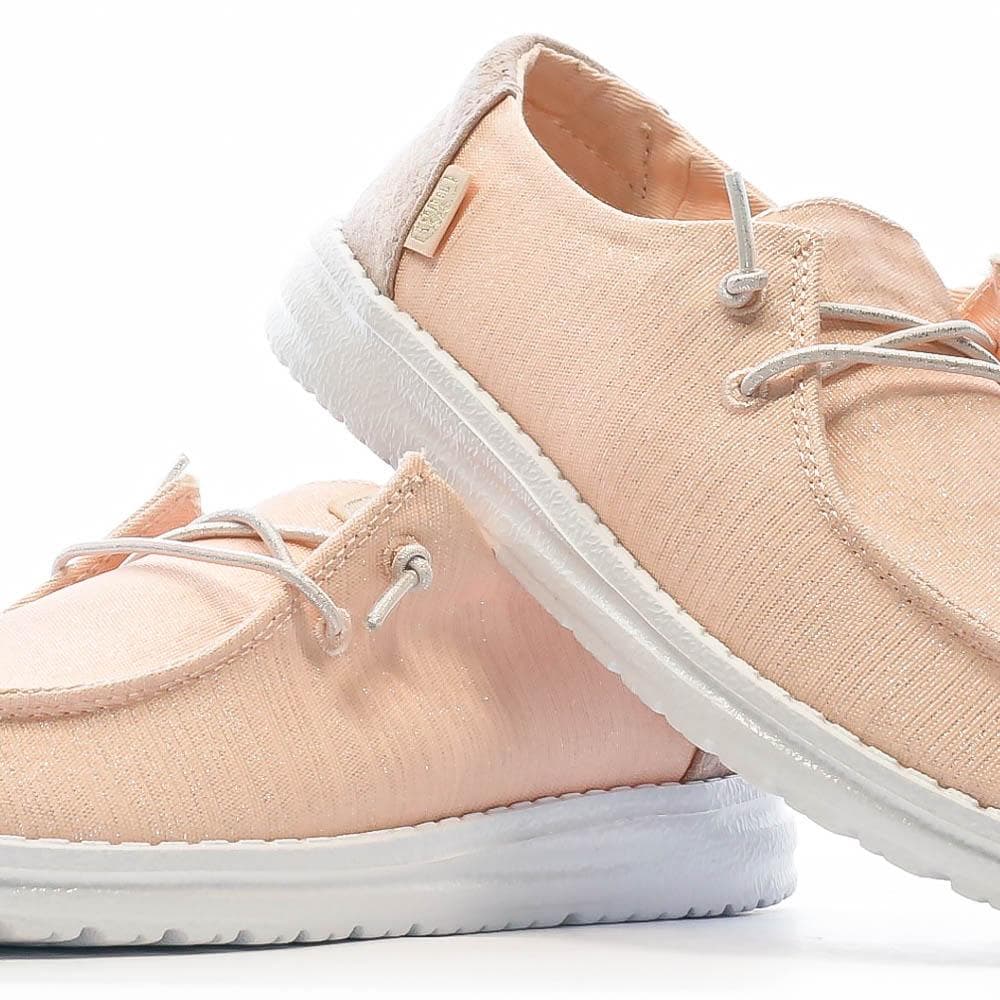 Chaussures Rose Pailettée Femme Hey Dude Wendy Glitter 7
