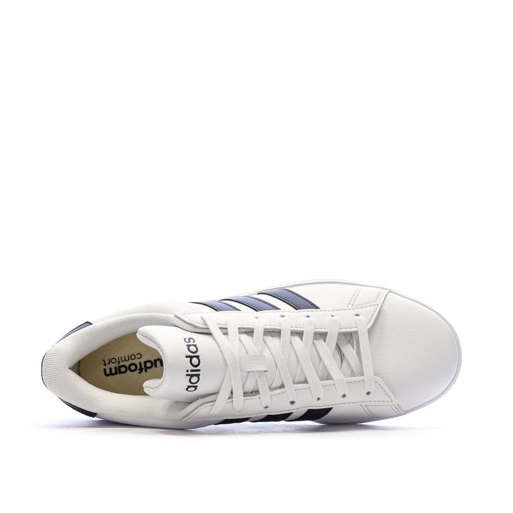 Baskets Blanches/Noires Homme Adidas Grand Court 2.0 4