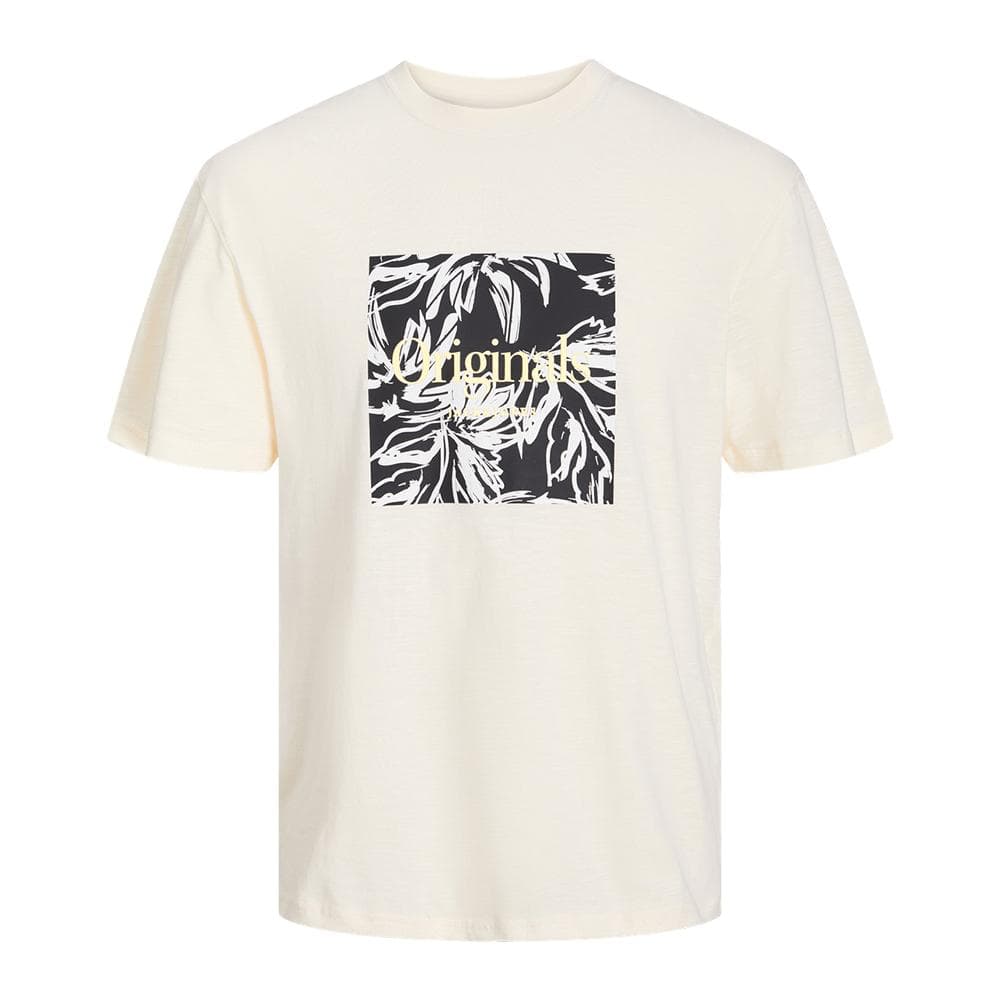 T-shirt Beige Garçon Jack & Jones Branding 1