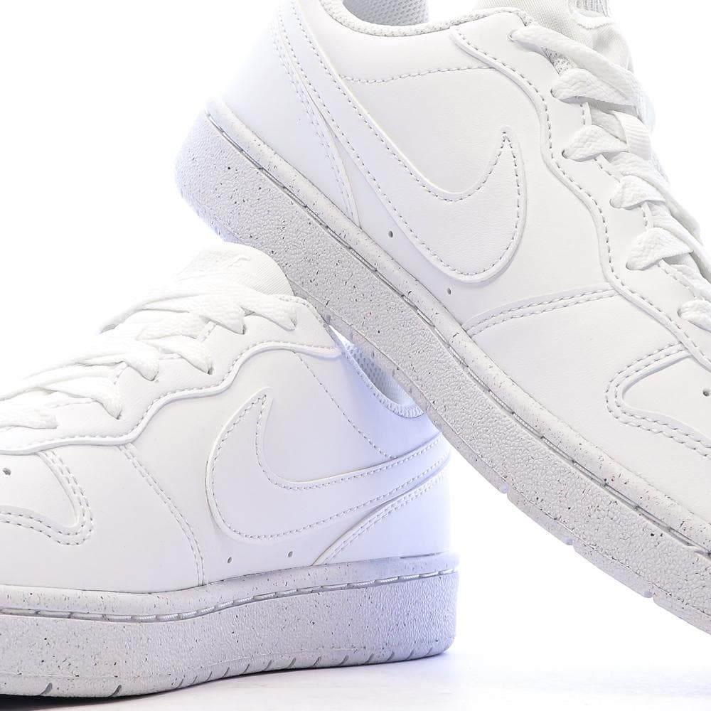 Baskets Blanches Garçon/Fille Nike Court Borough 7