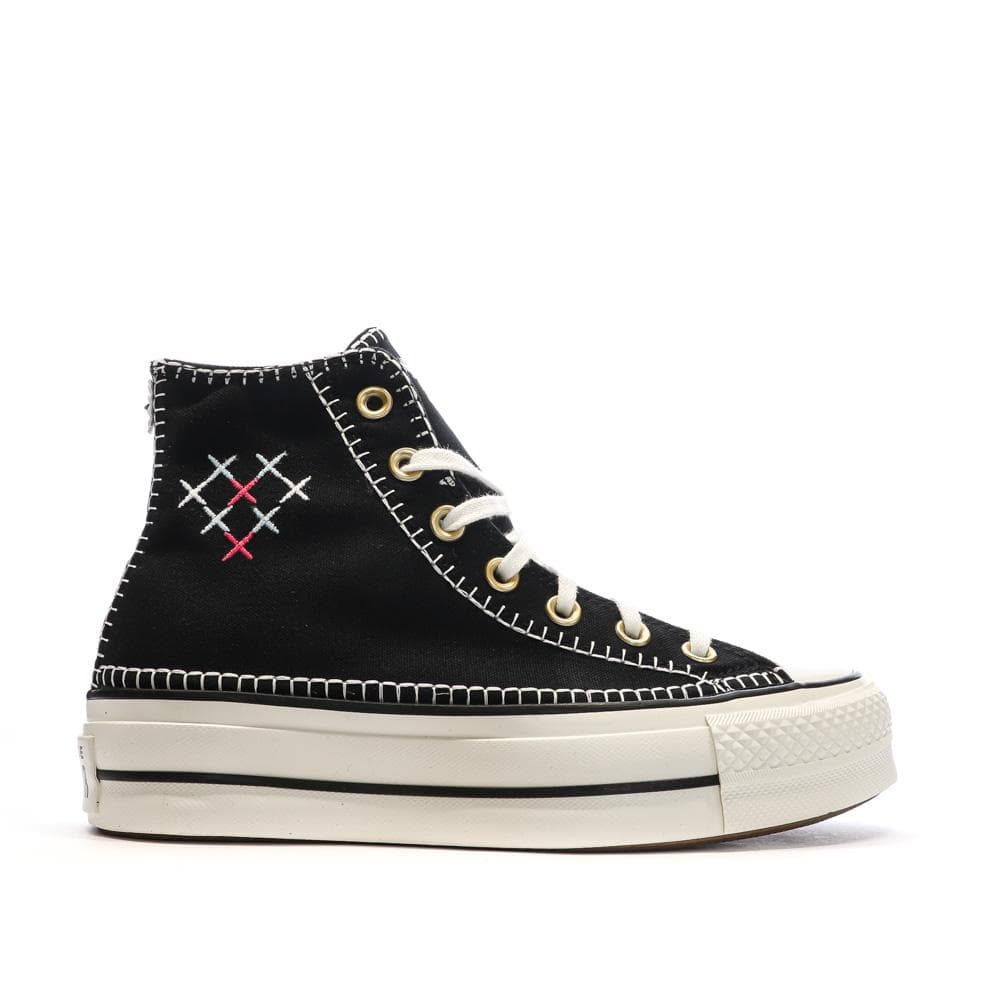 Baskets Noires Femme Converse All Star Lift Crafted 2