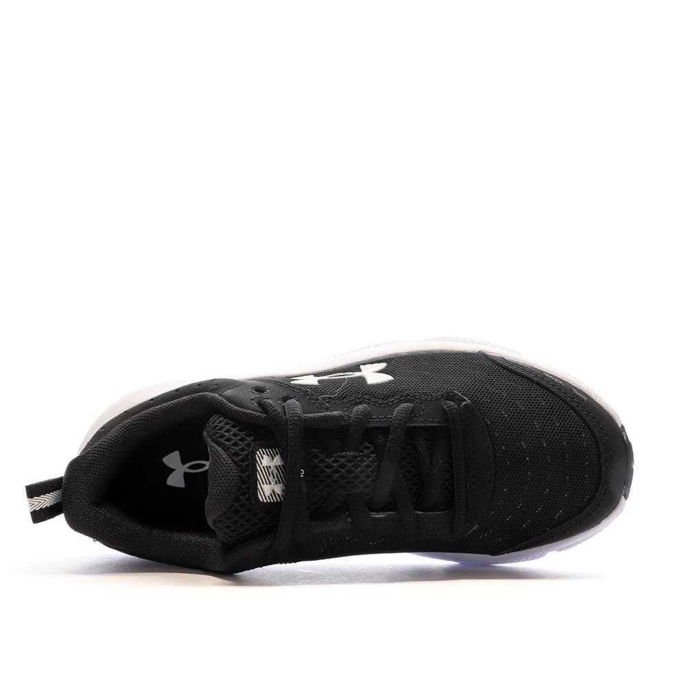 Chaussures de running Noire/Blanche Garçon Under Armour Bgs Assert 4