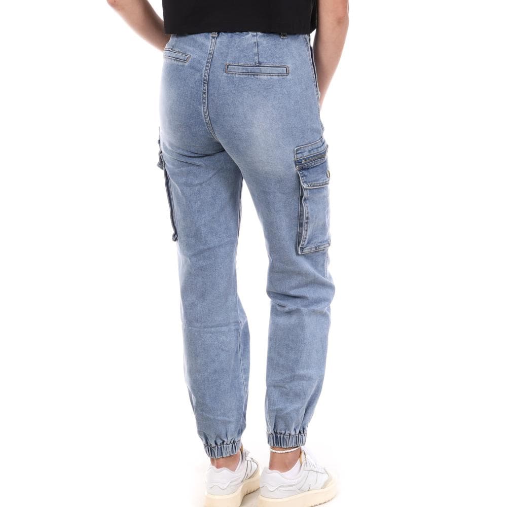 Pantalon Cargo Bleu Femme Monday Premium 3178 2