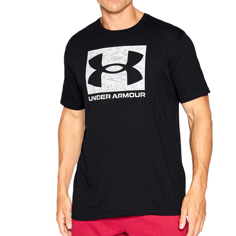 T-Shirt Noir Homme Under Armour Camo Boxed 1