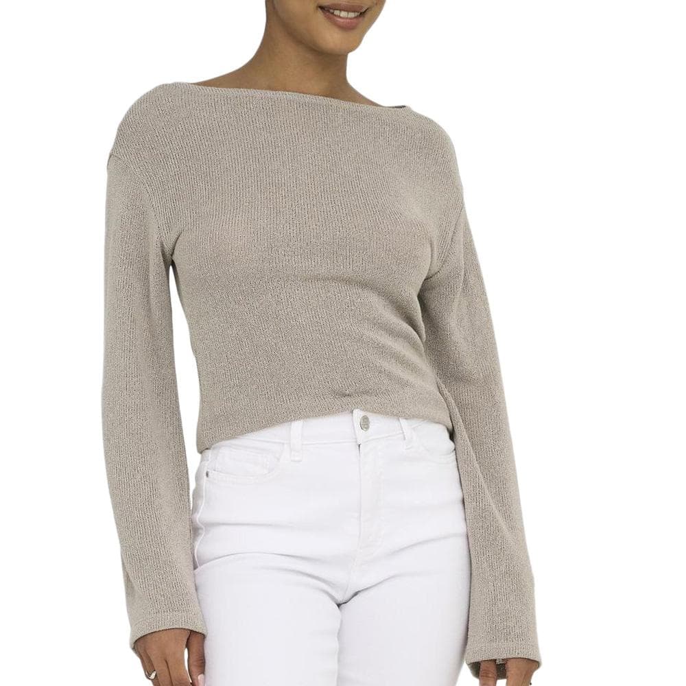 Pull Taupe Femme Only Spezia 1