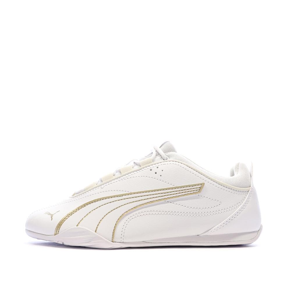 Baskets Blanches/Doré Femme Puma Catch Soleil 1