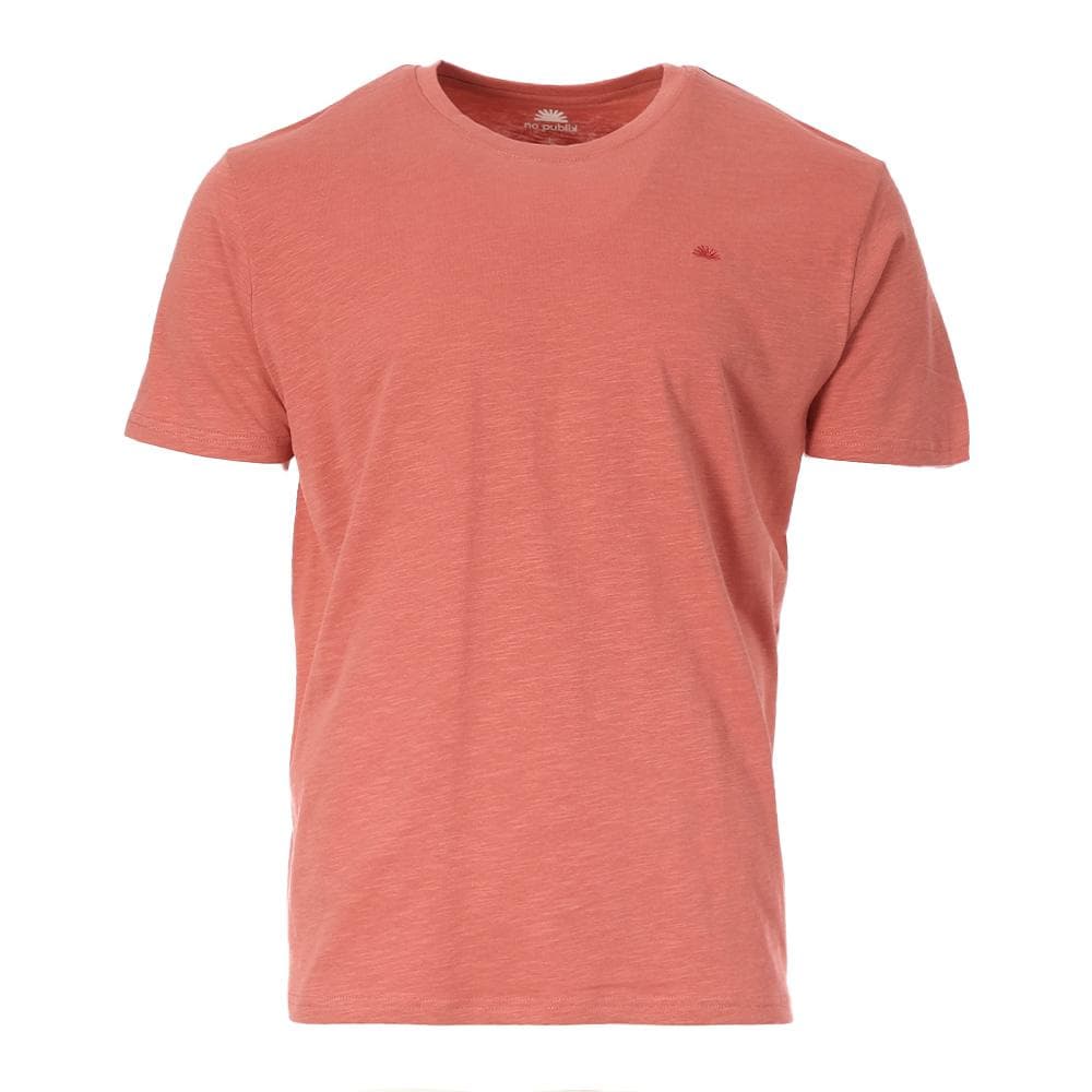 T-Shirt Rouge Homme No Publik Flamme 1