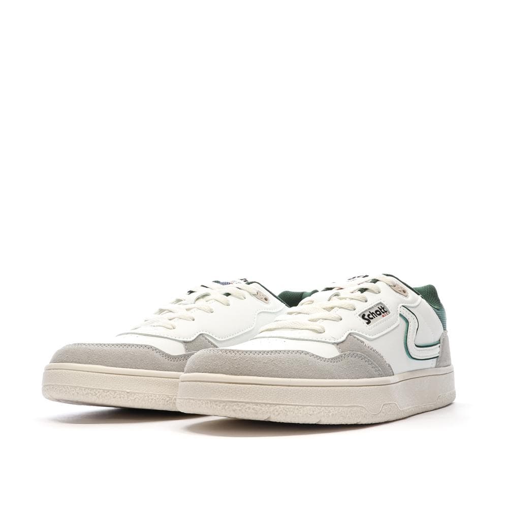 Baskets Blanches/Grises/Vertes Homme Schott Darcy 6