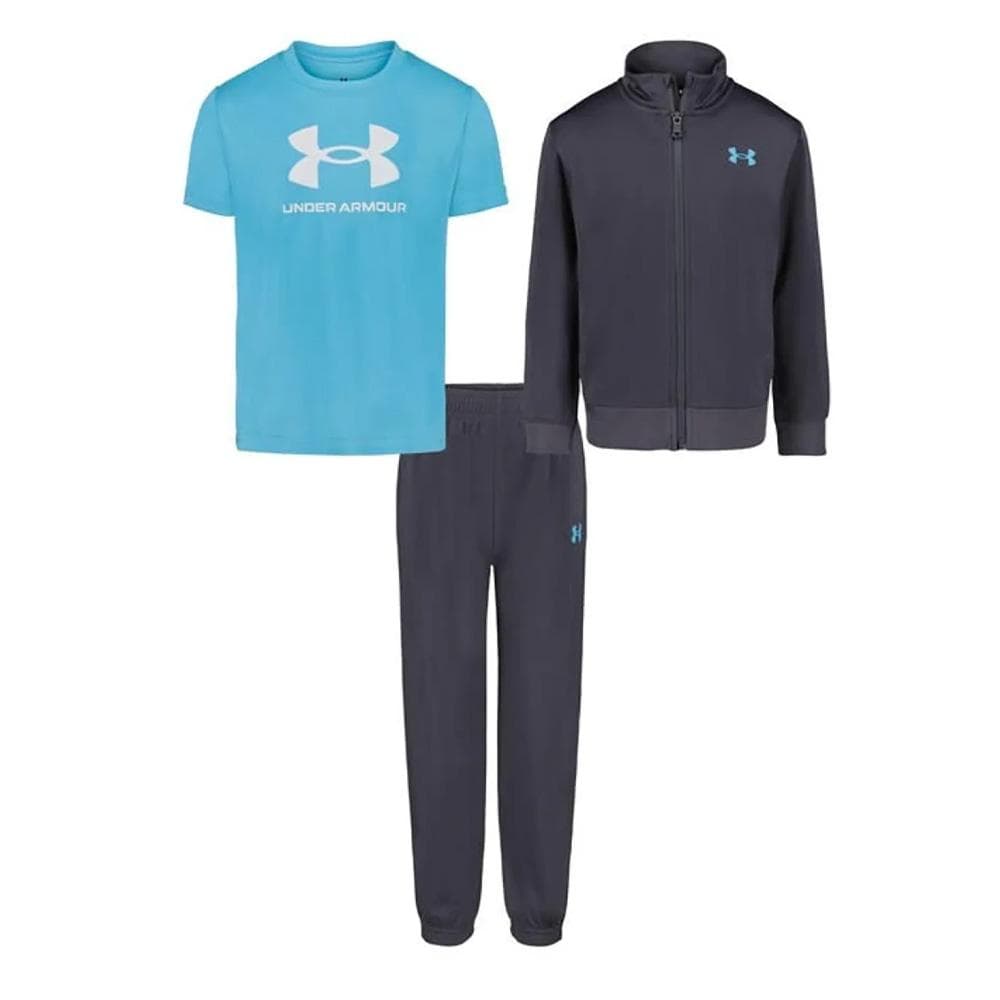 Ensemble Survêtement 3 pièces Marine/Turquoise Garçon Under Armour Brawler Track 1
