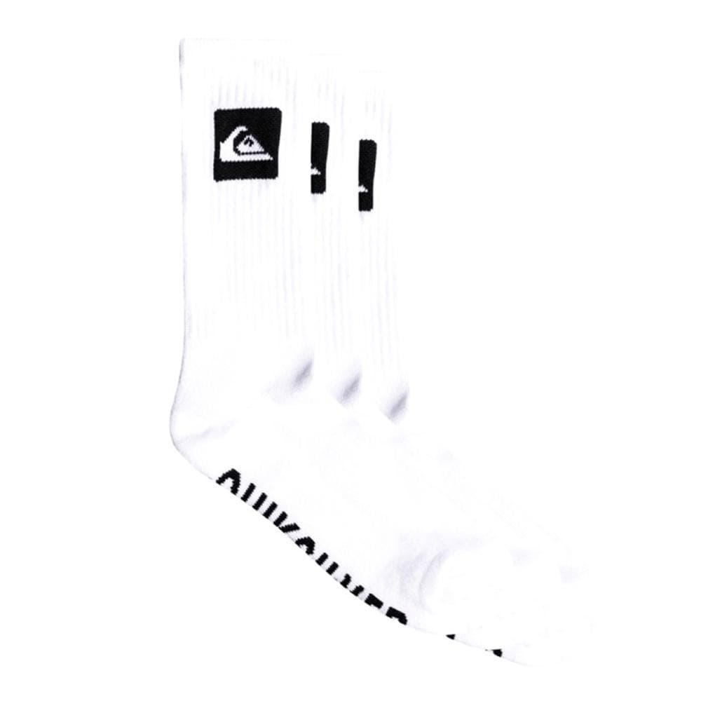 X3 Paires de Chaussettes Blanches Homme Quiksilver AQYAA03316 1