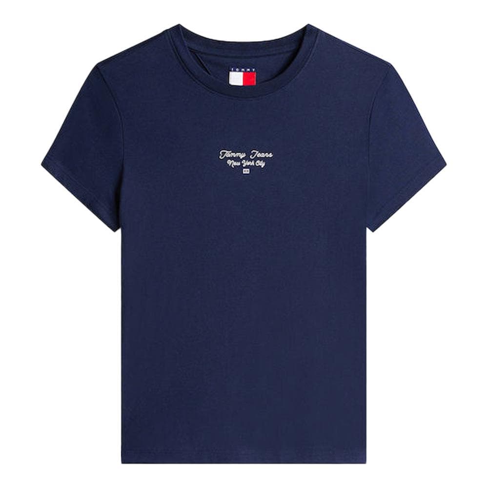 T-Shirt Slim Marine Femme Tommy Hilfiger Logo 2
