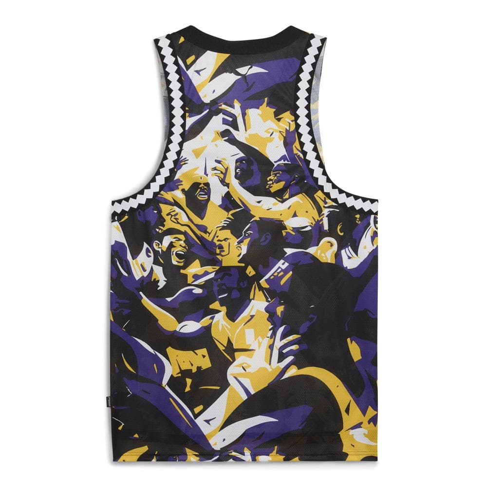 Débardeur Violet/Jaune Homme Puma Rival Rage Aop Mesh 1