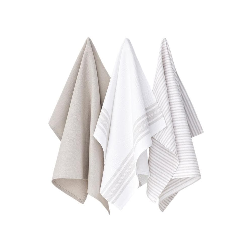 Lot De 3 Torchons Imprimé Beige Today Essential 1