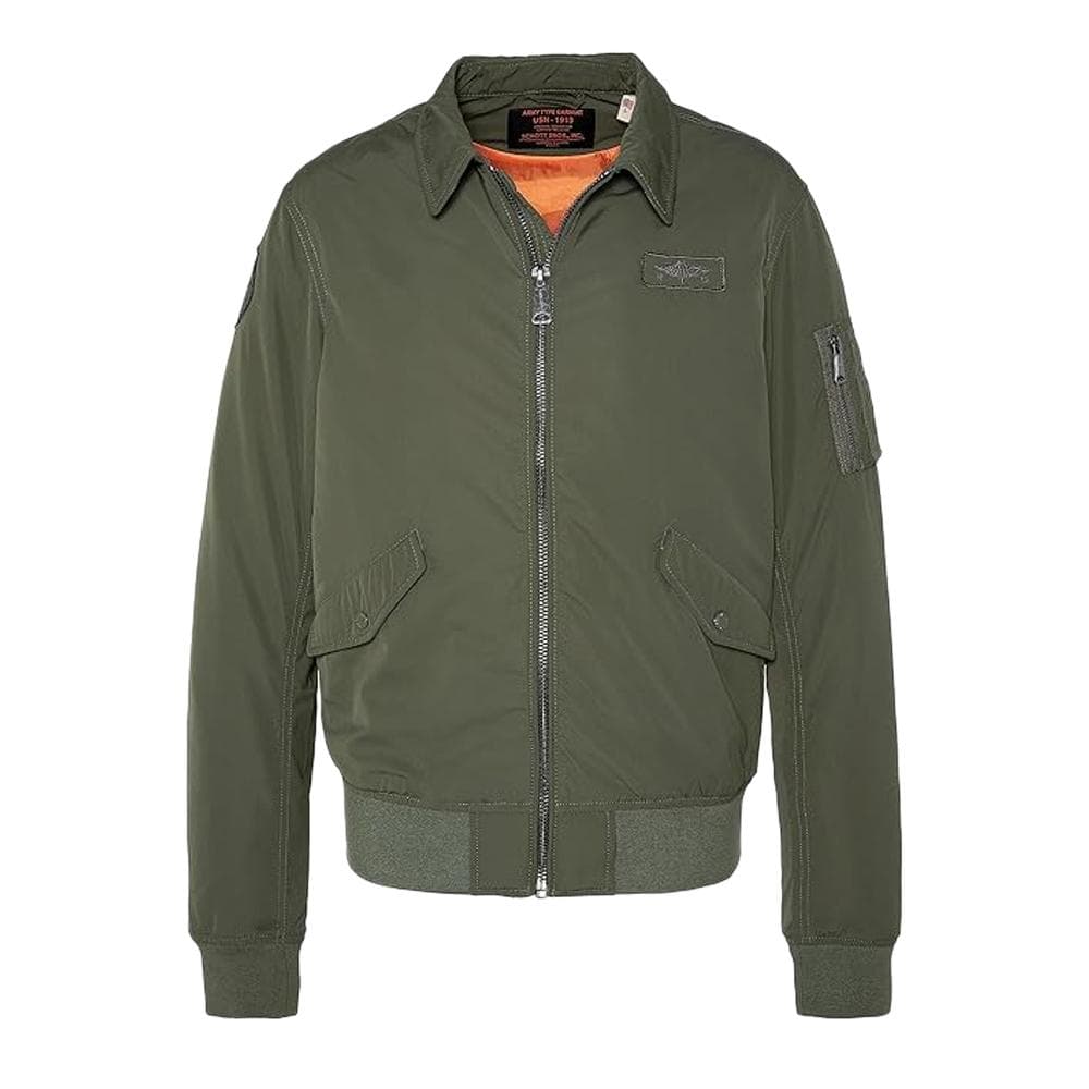 Veste Bombers Kaki Homme Schott Blouson Cwu 1