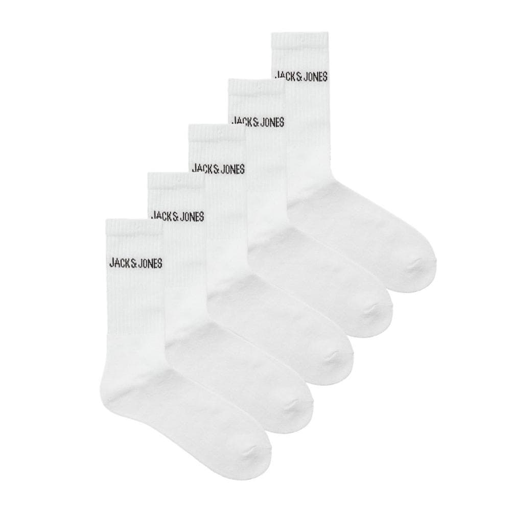 Lot de 5 Paires de Chaussettes Blanches Jack & Jones Jacregen 1