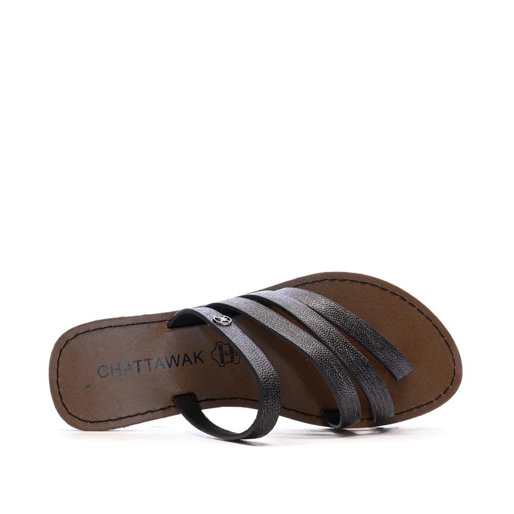 Sandales Gris Foncé Femme Chattawak ROXANNE 4