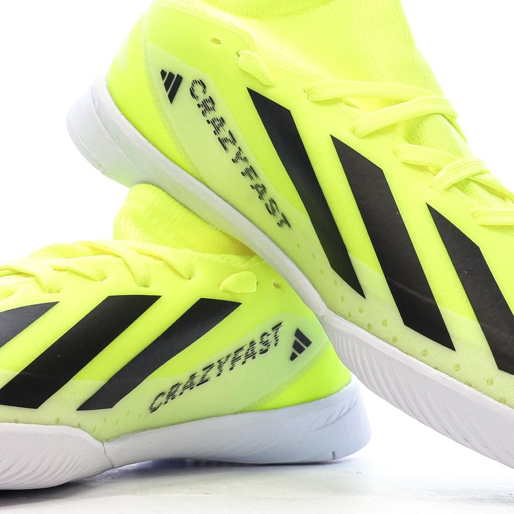 Chaussures de football Jaune Fluo Garçon Adidas X Crazyfast League 7