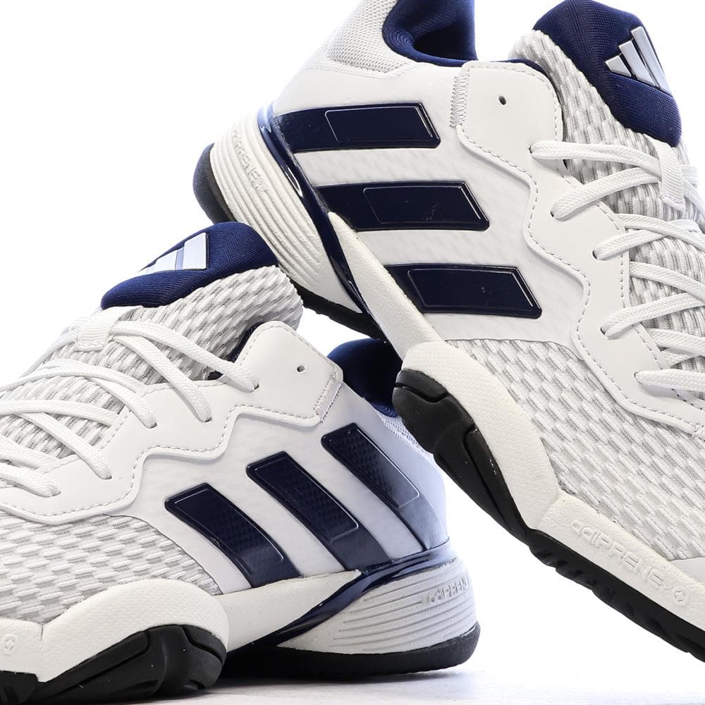 Chaussure de tennis Blanc/Marine Enfant Adidas Barricade 7