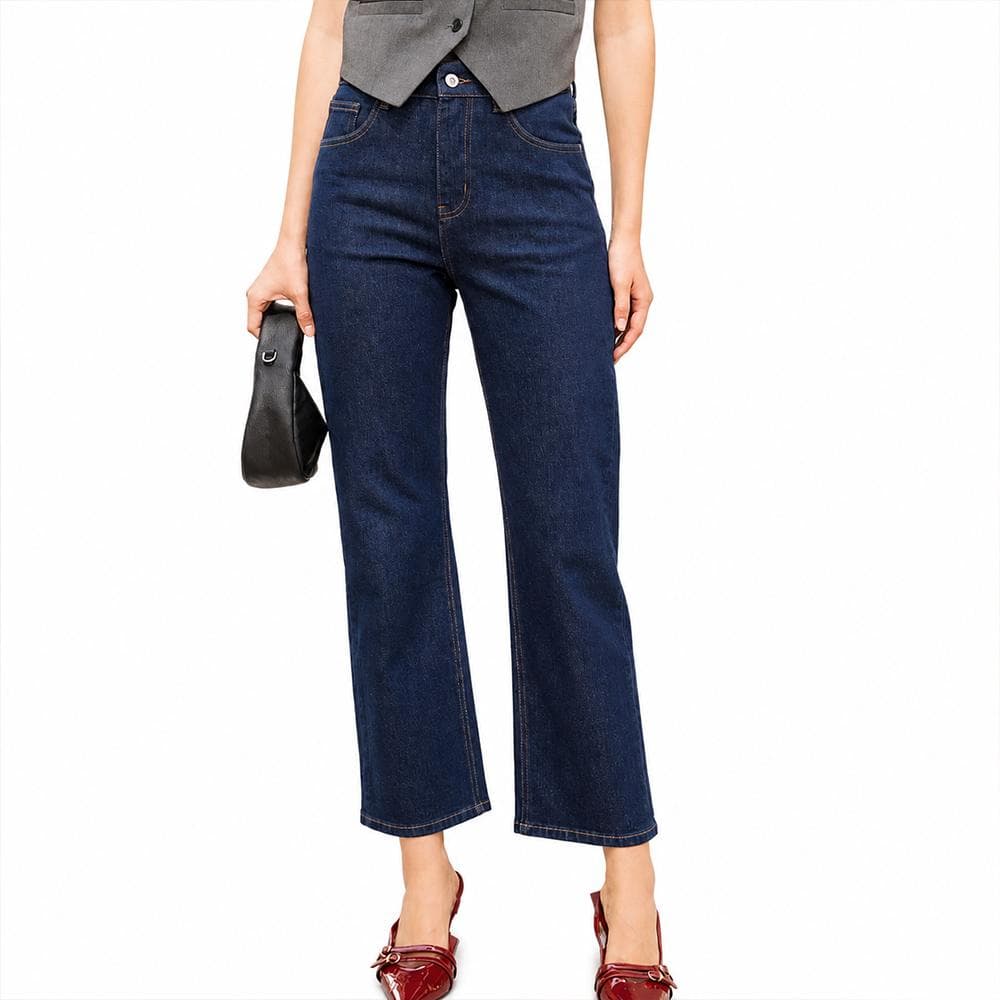 Jean Droit Bleu Foncé Femme Oraije Solange 1