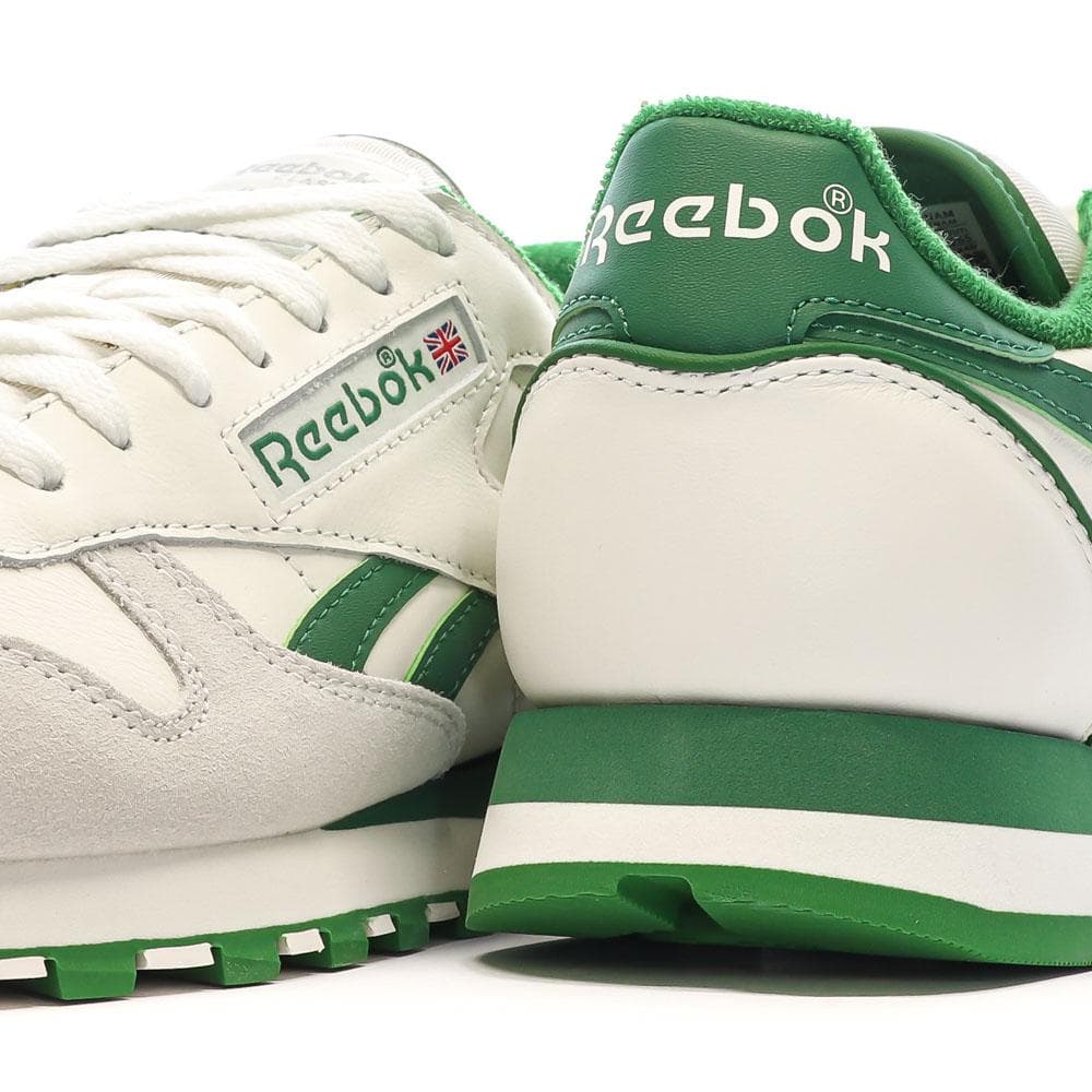 Baskets Blanc/Vert Homme Reebok Classic Leather 1983 Vintage 7