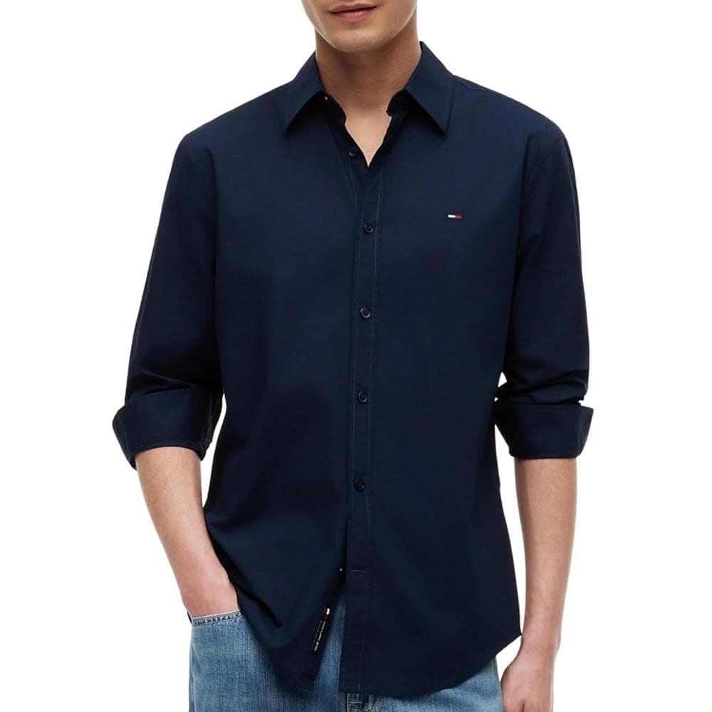 Chemise Marine Homme Tommy Hilfiger Poplin 1