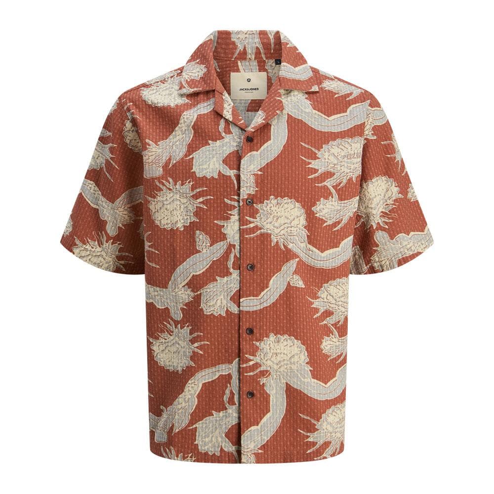 Chemise Orange/Bleu Homme Jack & Jones Vincent 1