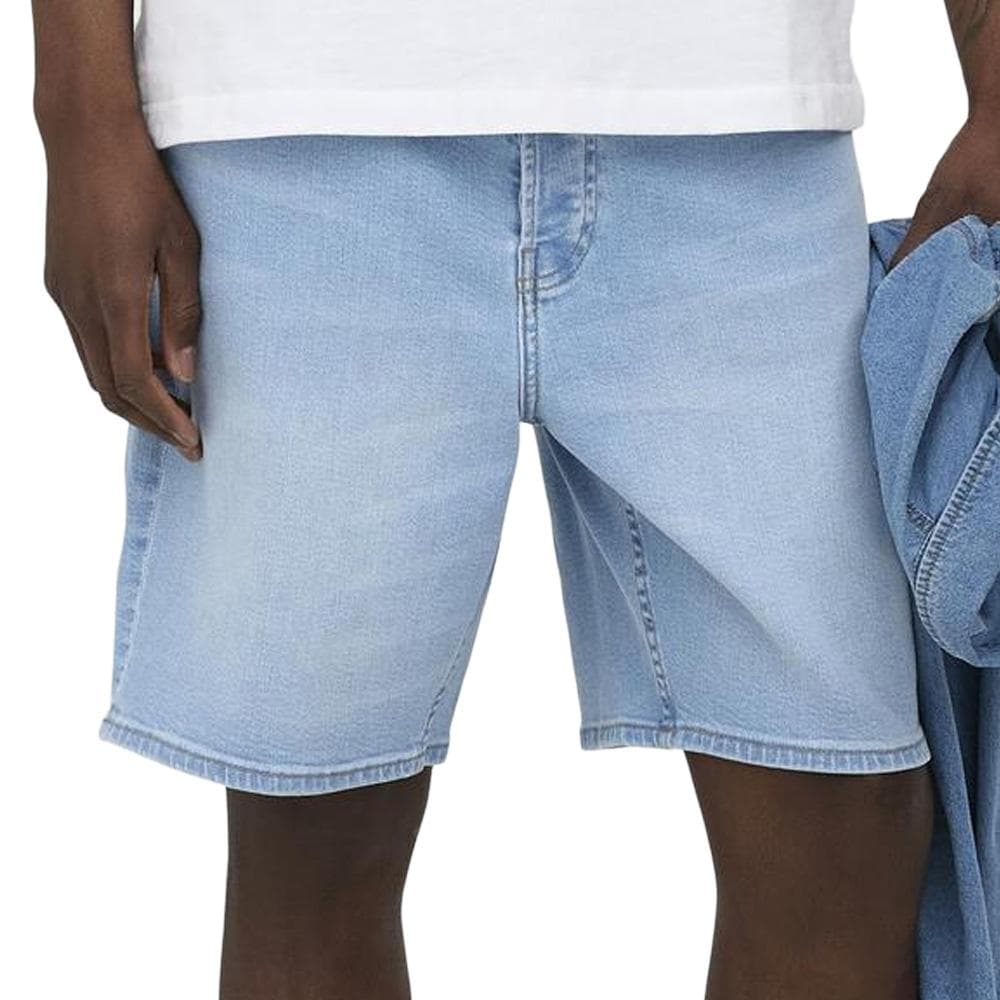 Short en Jean Bleu Homme Only & Sons Onsfade Stretch 1